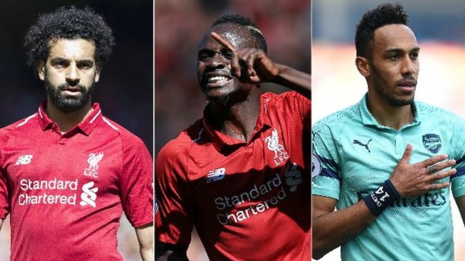 محمد صلاح وماني وأوباميانج يتشاركون جائزة الحذاء الذهبي