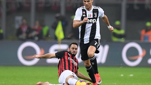 نتيجة مباراة يوفنتوس وميلان اليوم فى الدوري الإيطالي 2019